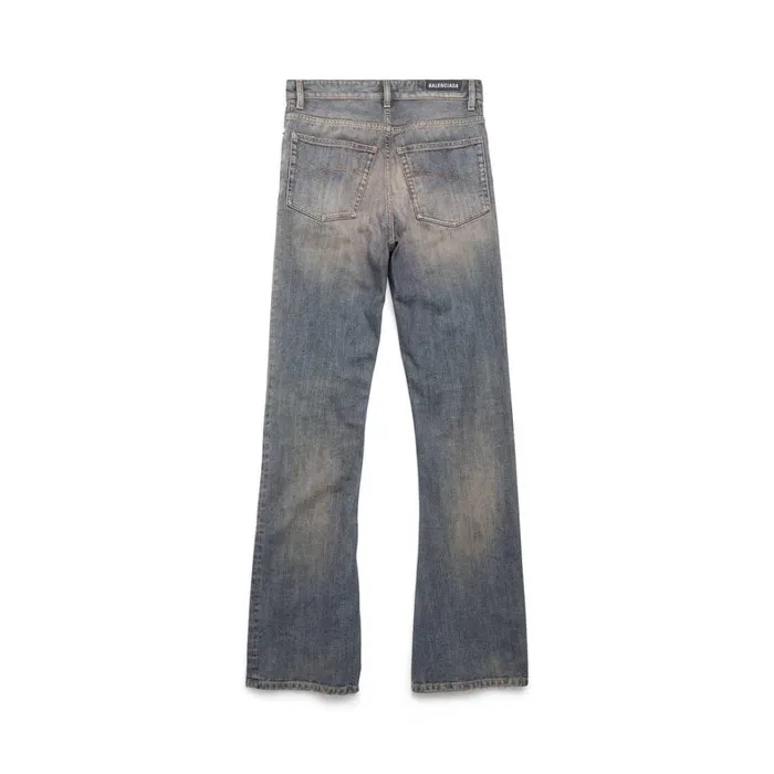 WomenMen Trousers Balenciaga Bootcut Trousers In Light Blue