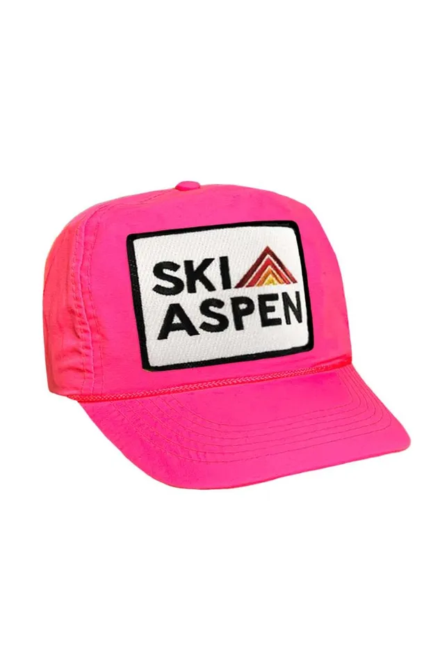 WomenMen Trucker Hats Aviator Nation Ski Aspen 8211 Vintage Nylon Trucker Hat WomenMen Trucker Hats Aviator Nation Ski Aspen 8211 Vintage Nylon Trucker Hat
