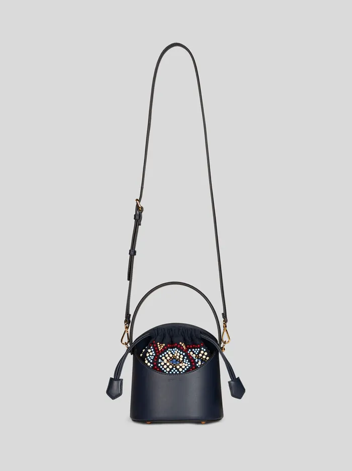 Women Mini Leather Saturno Bag Etro Saturno