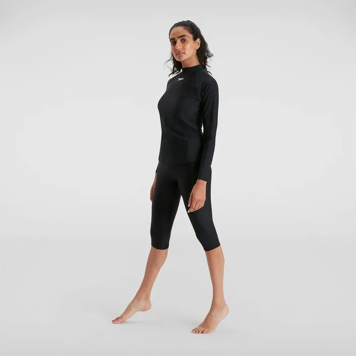 Women Modest Swimwear Speedo Women039s Long Sleeved Sun Protection Top BlackWhite Women Modest Swimwear Speedo Women039s Long Sleeved Sun Protection Top BlackWhite