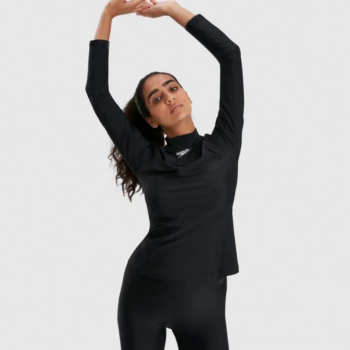 Women Modest Swimwear Speedo Women039s Long Sleeved Sun Protection Top BlackWhite Women Modest Swimwear Speedo Women039s Long Sleeved Sun Protection Top BlackWhite