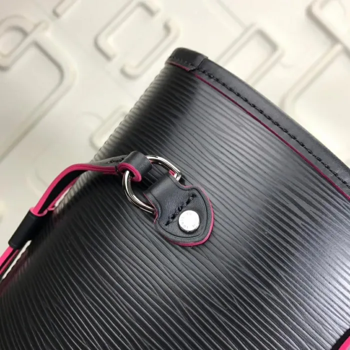 Women Neverfull Bag Louis Vuitton Louis Vuitton Neverfull MM Bag In Noir Epi Leather M54185 8211 Louis Vuitton Handbag Store