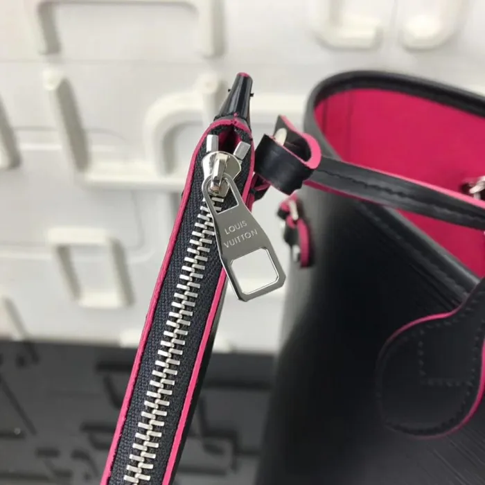 Women Neverfull Bag Louis Vuitton Louis Vuitton Neverfull MM Bag In Noir Epi Leather M54185 8211 Louis Vuitton Handbag Store