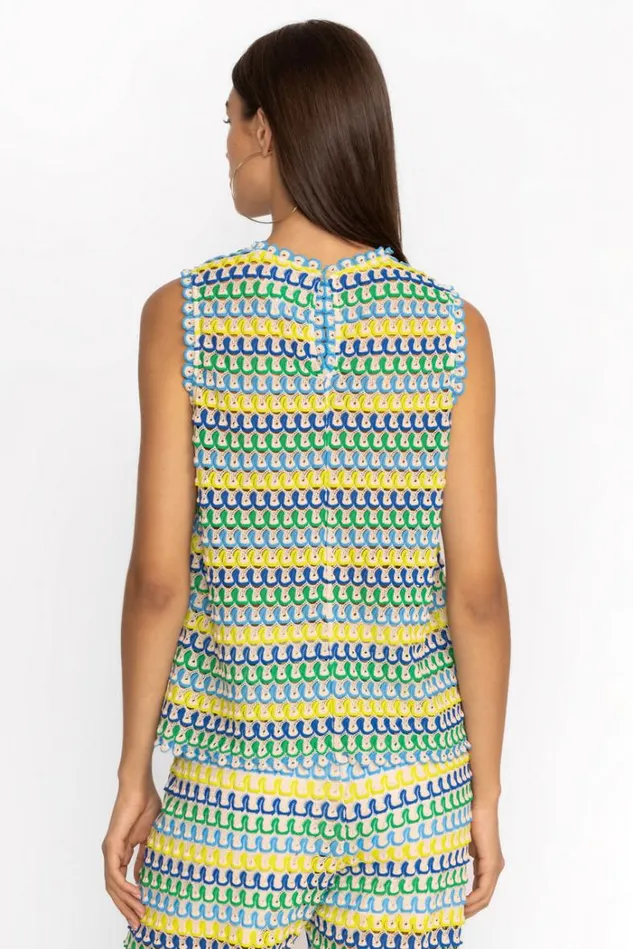 Women NILI TANK TOP Cream Johnny Was Tops Women NILI TANK TOP Cream Johnny Was Tops