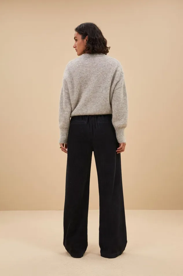 Women Odin Cord Pants Midnight Bybar Trousers