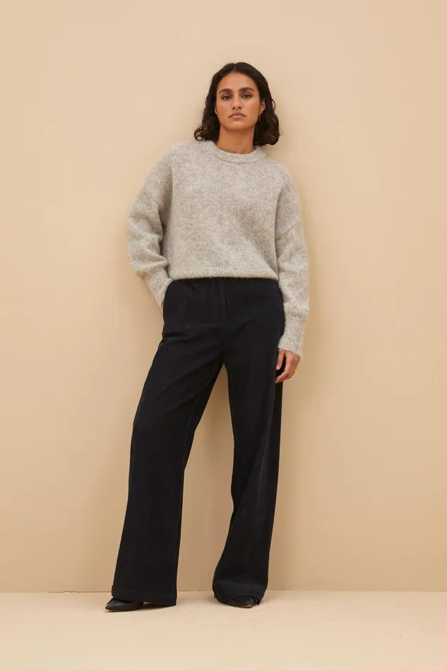 Women Odin Cord Pants Midnight Bybar Trousers