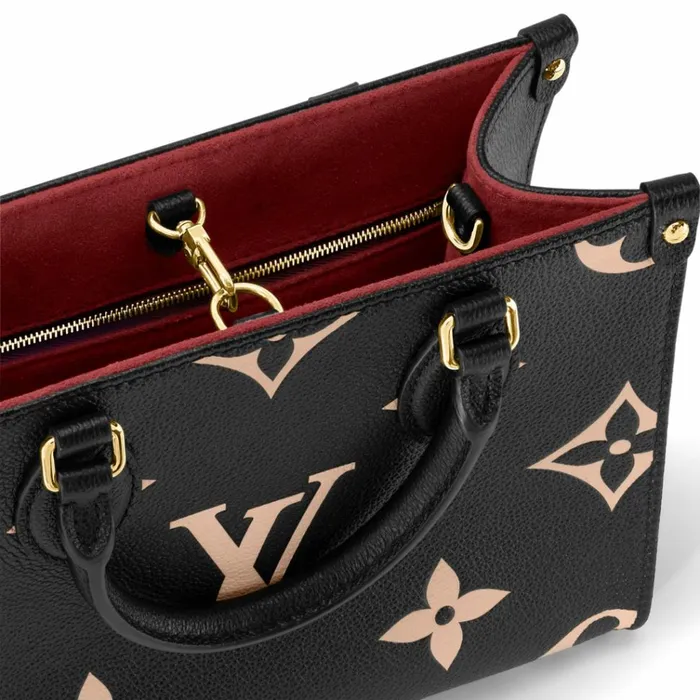 Women Onthego Bag Louis Vuitton Louis Vuitton Onthego PM M45659 Black Beige 8211 Louis Vuitton Handbag Store