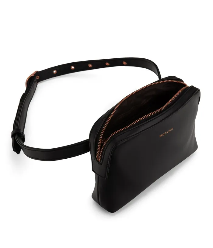 Women Paris Vegan Belt Bag 8211 Loom Blackr Matt and Nat Belt Bags Women Paris Vegan Belt Bag 8211 Loom Blackr Matt and Nat Belt Bags