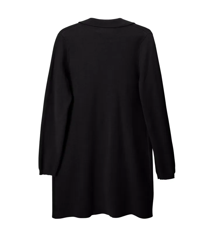 Women Parkes WomenS Open Front Cardigan Black Matt and Nat Knitwear