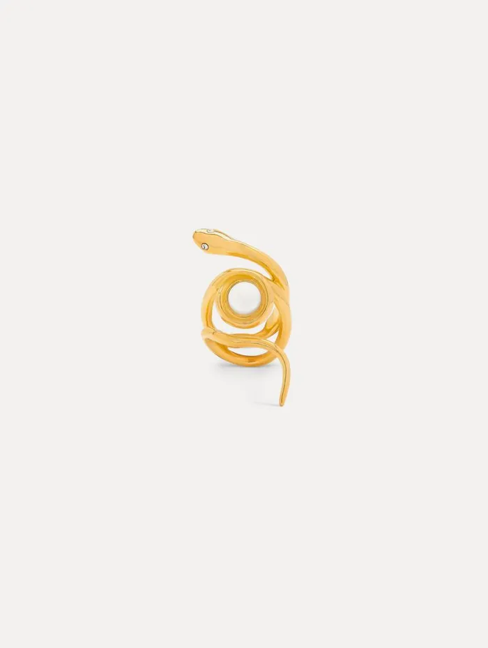 Women Pearl Snake Ring Pearl Oscar De La Renta Rings