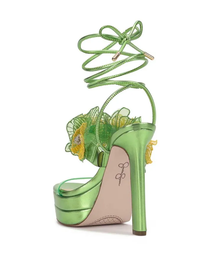 Women Platforms Jessica Simpson Iyla Flower Double Platform Sandal In Green