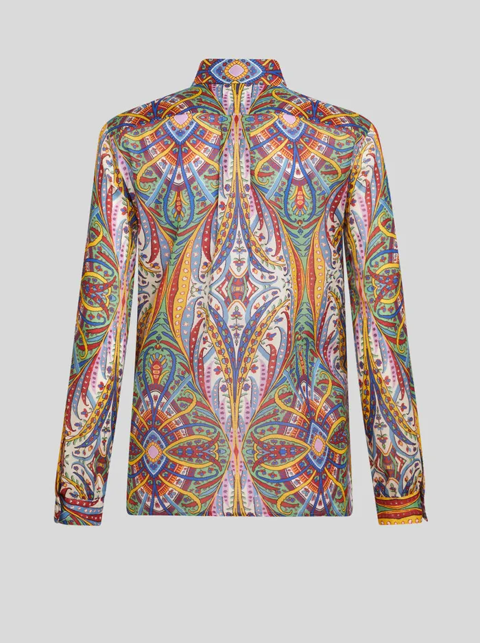 Women Printed Cotton Shirt Etro Shirts And Blouses