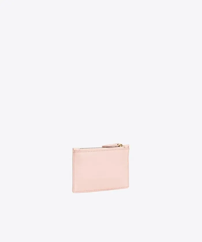 Women Purses Pinko Zipped Card Holder Pinkdusty Pinkantique Gold Women Purses Pinko Zipped Card Holder Pinkdusty Pinkantique Gold