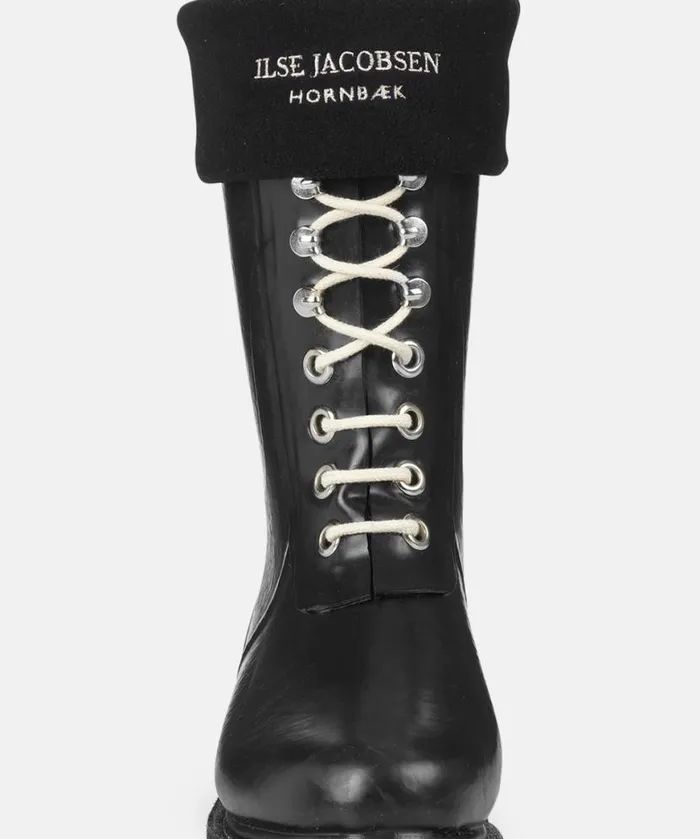 Women Rainboots Accessories Ilse Jacobsen Fleece Socks For RUB15 Medium Rainboots 8211 Black Creme Women Rainboots Accessories Ilse Jacobsen Fleece Socks For RUB15 Medium Rainboots 8211 Black Creme