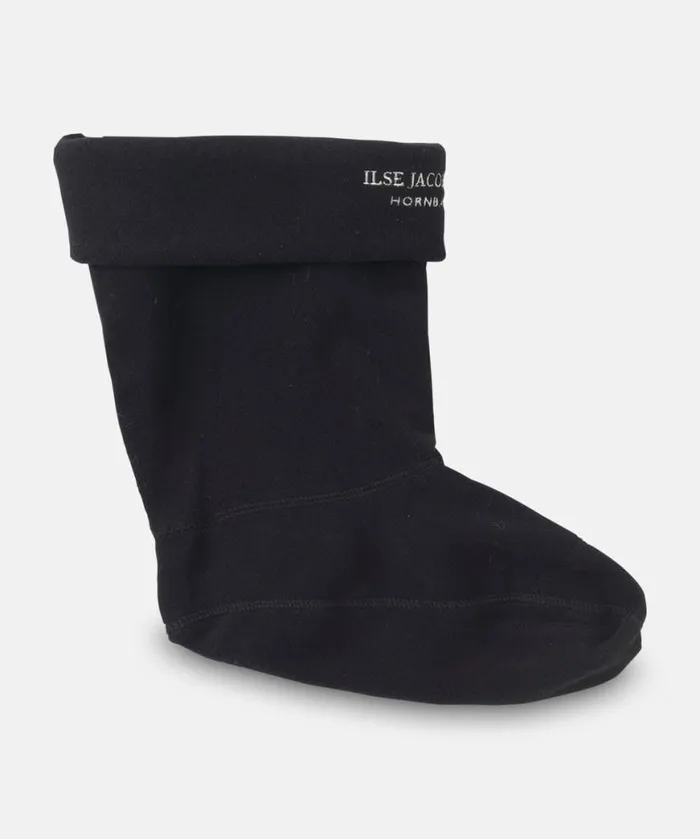 Women Rainboots Accessories Ilse Jacobsen Fleece Socks For RUB15 Medium Rainboots 8211 Black Creme Women Rainboots Accessories Ilse Jacobsen Fleece Socks For RUB15 Medium Rainboots 8211 Black Creme