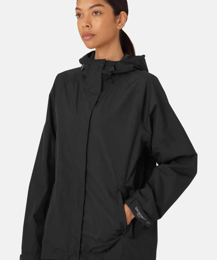 Women Raincoats Ilse Jacobsen Rain Jacket 8211 Black