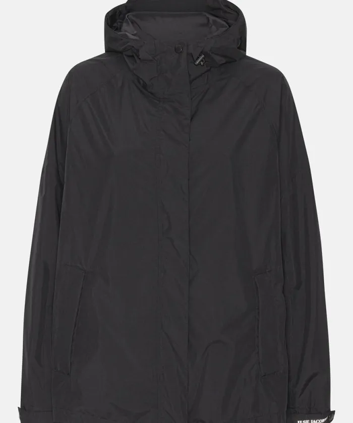 Women Raincoats Ilse Jacobsen Rain Jacket 8211 Black