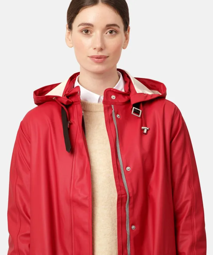 Women Raincoats Ilse Jacobsen Raincoat 8211 Deep Red