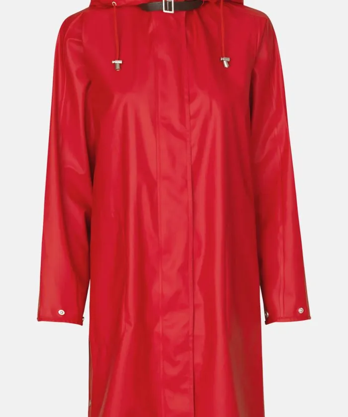 Women Raincoats Ilse Jacobsen Raincoat 8211 Deep Red