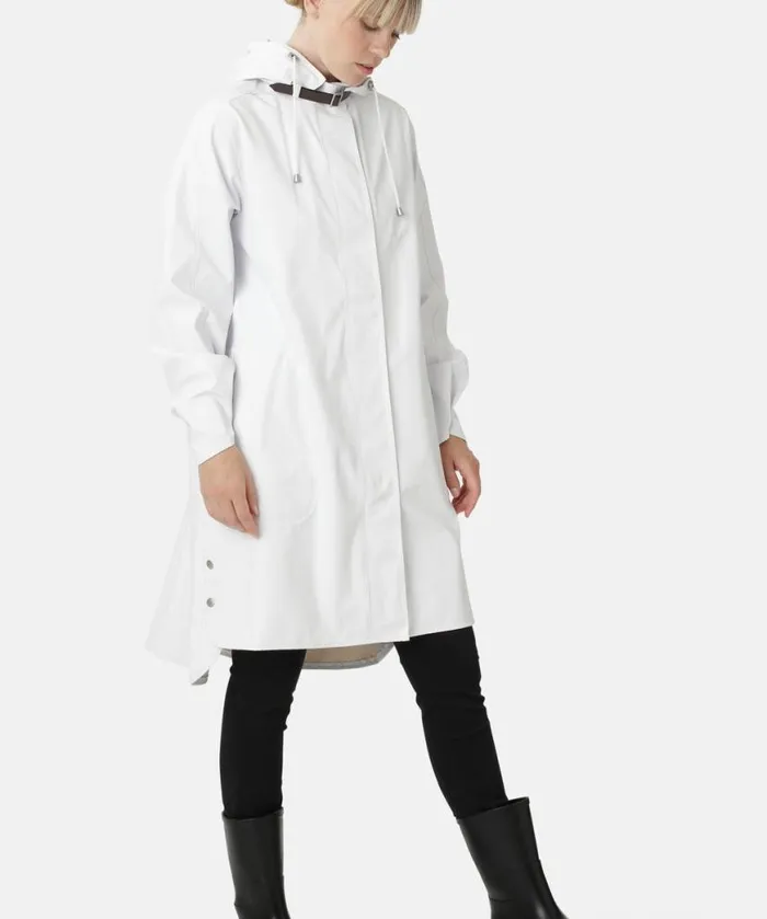 Women Raincoats Ilse Jacobsen Raincoat 8211 White Women Raincoats Ilse Jacobsen Raincoat 8211 White