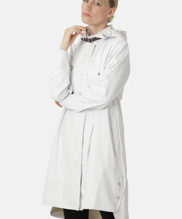Women Raincoats Ilse Jacobsen Raincoat 8211 White Women Raincoats Ilse Jacobsen Raincoat 8211 White
