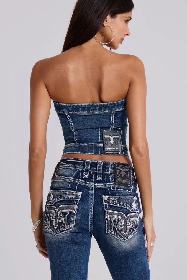 Women Rock Revival Capri Jeans Jaded London Jeans