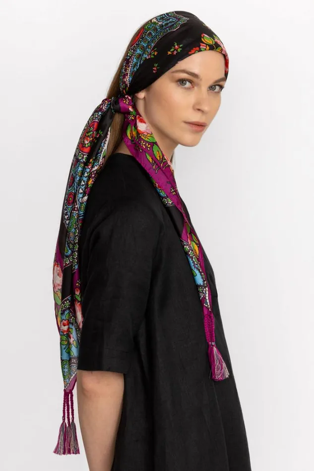 Women ROSE SPARK SCARF Rose Spark Johnny Was Scarves Women ROSE SPARK SCARF Rose Spark Johnny Was Scarves