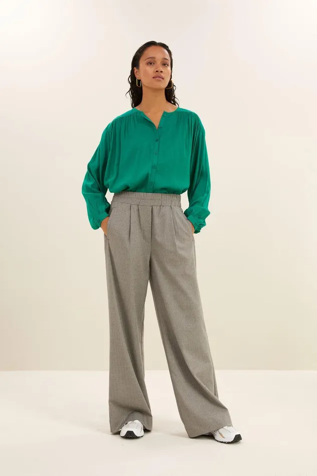Women Saar Blouse Bright Green Bybar Blouses
