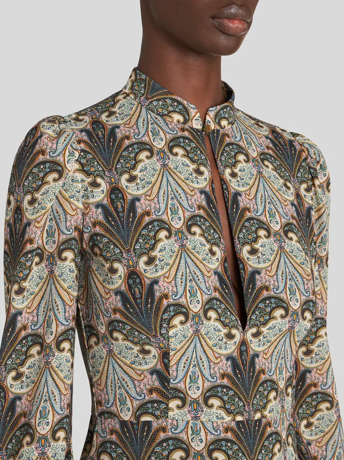 Women Sabl Dress With Paisley Design Etro Dresses