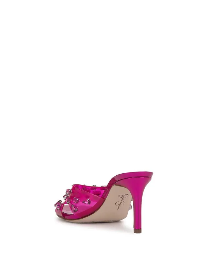 Women Sandals Jessica Simpson Primana Lucite Mule In Pink