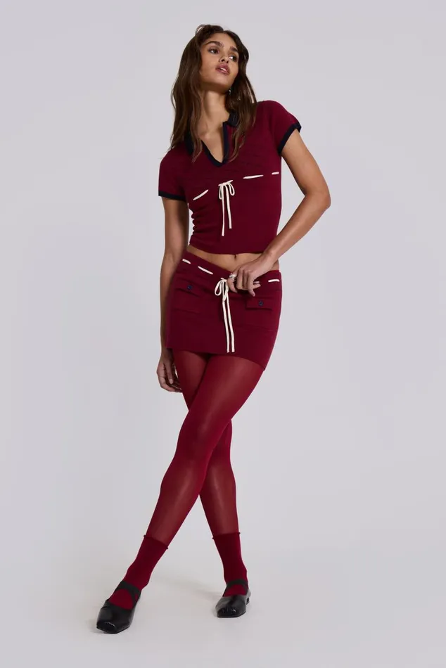 Women Scarlett Knit Top Jaded London Long Sleeve Tops