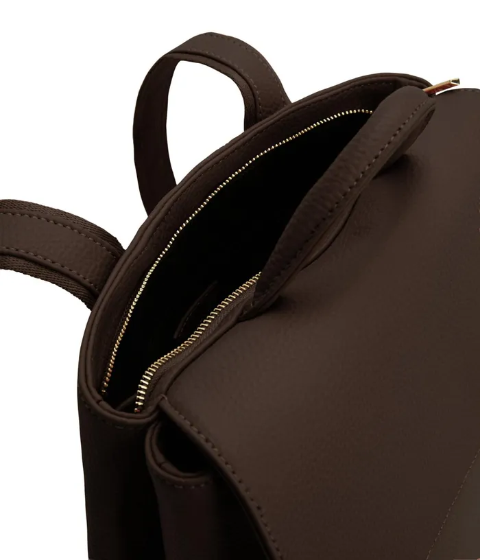 Women Sevan Vegan Backpack 8211 Purity Chocolate Matt and Nat Backpacks