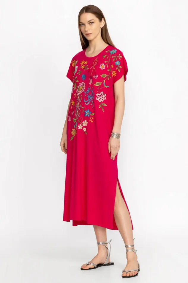 Women SHERI RELAXED KNIT DRESS Ultra Pink Johnny Was Dresses Women SHERI RELAXED KNIT DRESS Ultra Pink Johnny Was Dresses
