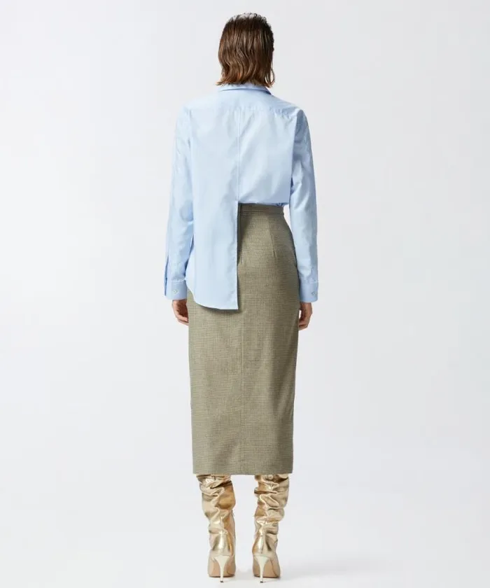 Women Shirts And Blouses Pinko Light Blue Cotton Oxford Shirt Panoramic Blue Women Shirts And Blouses Pinko Light Blue Cotton Oxford Shirt Panoramic Blue
