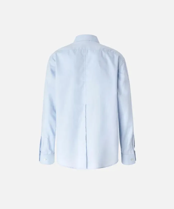 Women Shirts And Blouses Pinko Light Blue Cotton Oxford Shirt Panoramic Blue Women Shirts And Blouses Pinko Light Blue Cotton Oxford Shirt Panoramic Blue