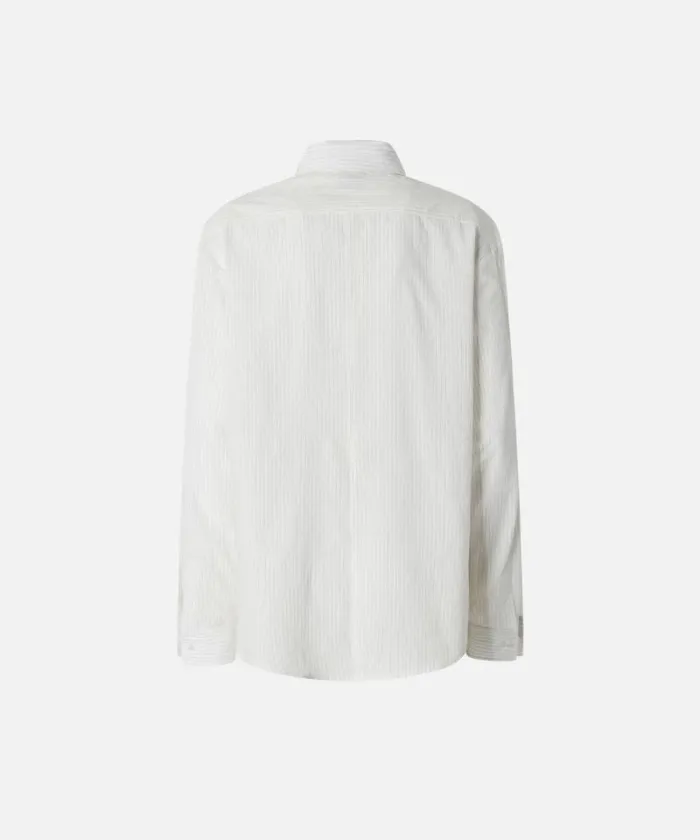 Women Shirts And Blouses Pinko Verticalstriped Shirt Whiteblack Women Shirts And Blouses Pinko Verticalstriped Shirt Whiteblack