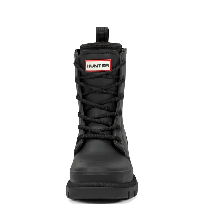 Women Short and Ankle Boots Hunter Boots Diana Waterproof LaceUp Rain Boots Black Women Short and Ankle Boots Hunter Boots Diana Waterproof LaceUp Rain Boots Black