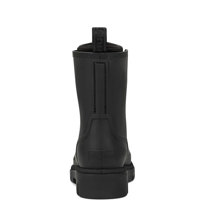 Women Short and Ankle Boots Hunter Boots Diana Waterproof LaceUp Rain Boots Black Women Short and Ankle Boots Hunter Boots Diana Waterproof LaceUp Rain Boots Black