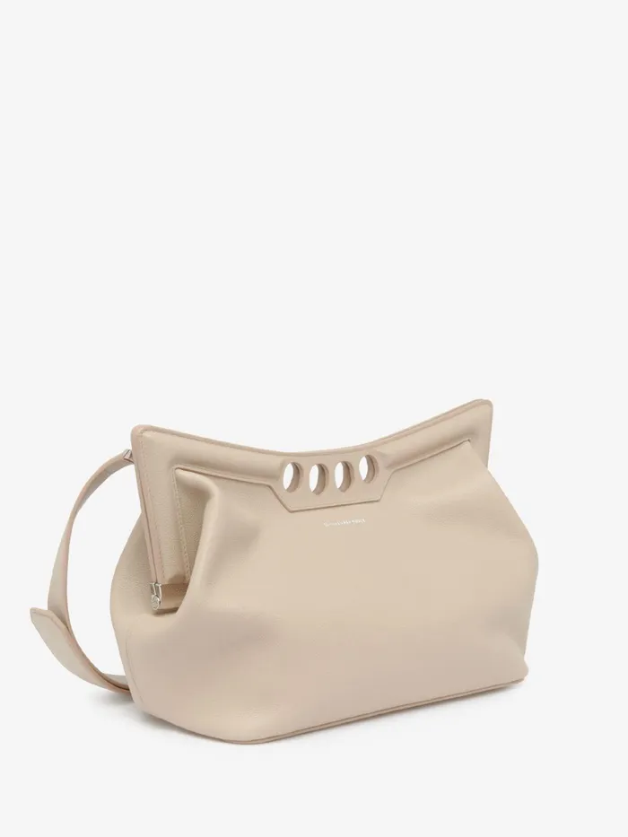 Women Shoulder Bags Alexander McQueen The Peak Bag Camel