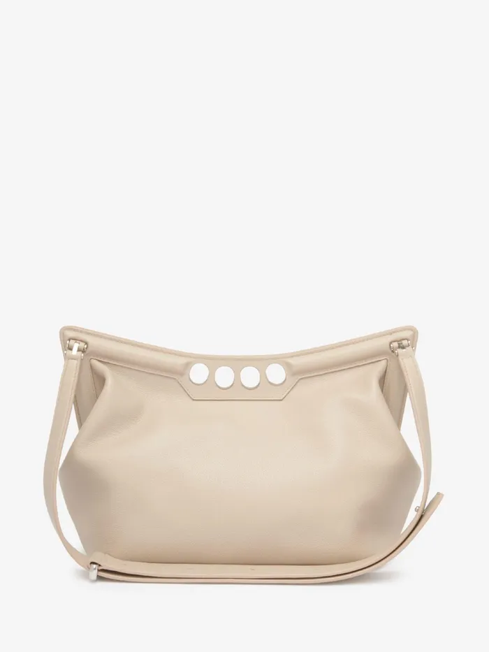 Women Shoulder Bags Alexander McQueen The Peak Bag Camel