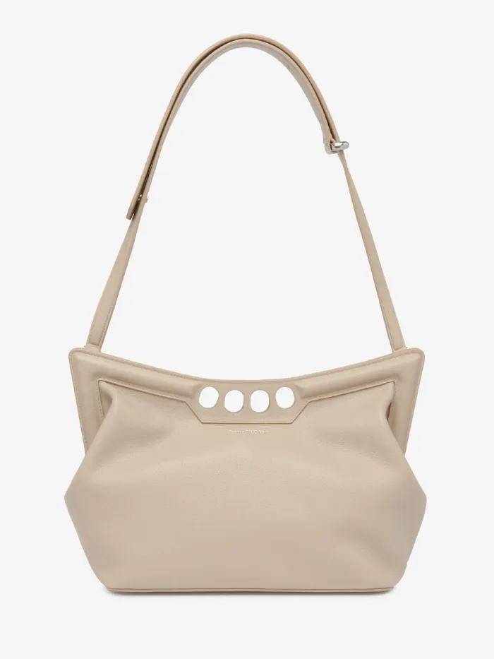 Women Shoulder Bags Alexander McQueen The Peak Bag Camel
