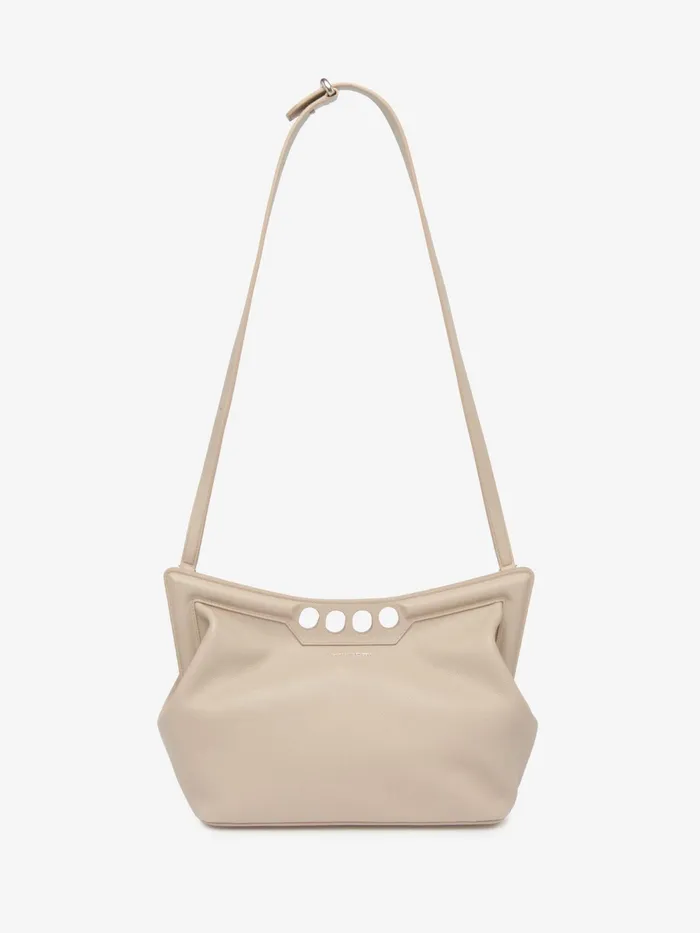 Women Shoulder Bags Alexander McQueen The Peak Bag Camel