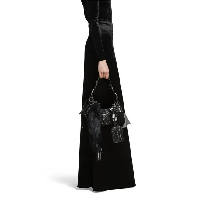 Women Shoulder Bags Balenciaga Le Cagole Collector Xs Shoulder Bag With Rhinestones In Black Women Shoulder Bags Balenciaga Le Cagole Collector Xs Shoulder Bag With Rhinestones In Black