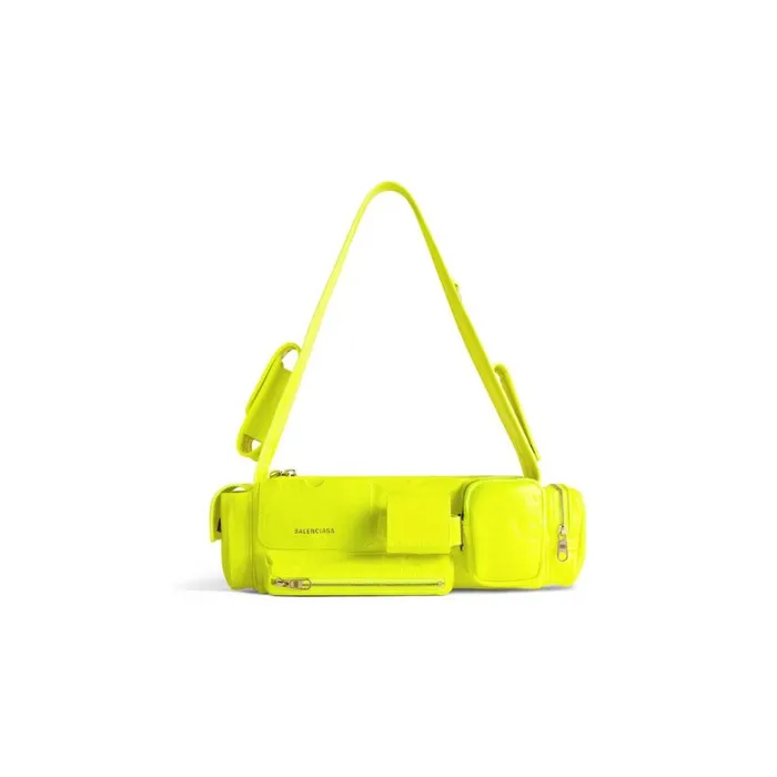 Women Shoulder Bags Balenciaga Superbusy Xs Sling Bag In Fluo Yellow