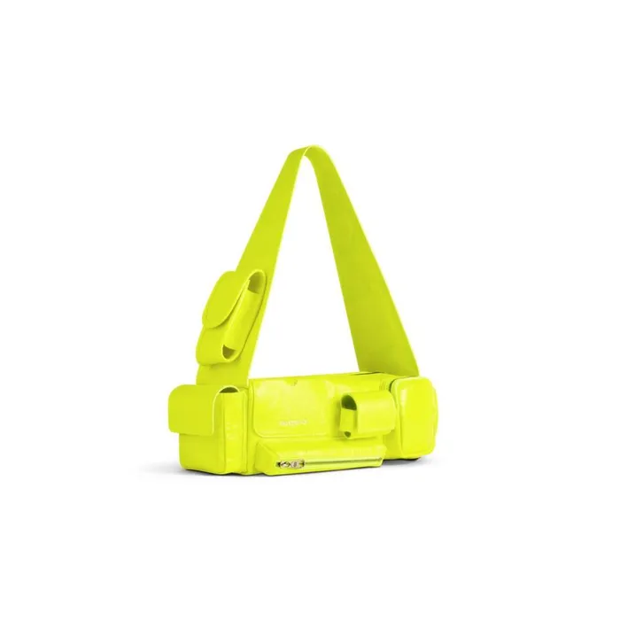 Women Shoulder Bags Balenciaga Superbusy Xs Sling Bag In Fluo Yellow