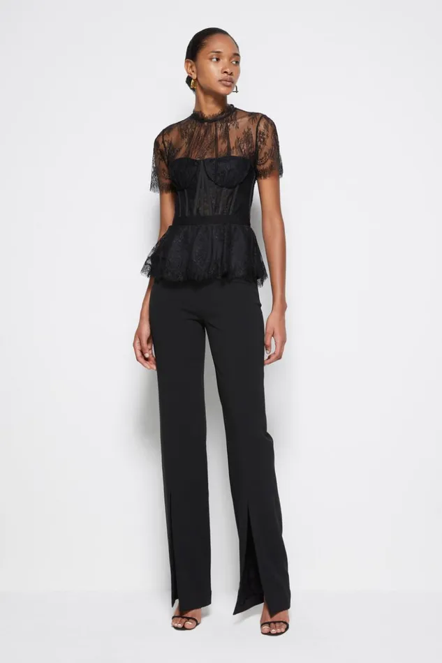 Women Signature Kehlani Top Black Jonathan Simkhai Tops and Bodysuits