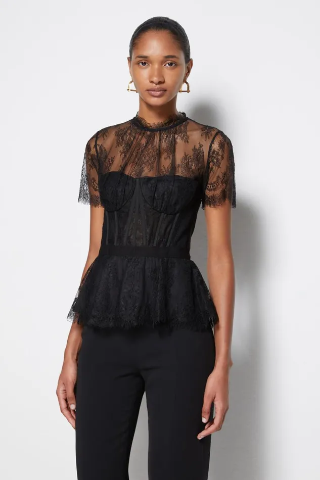 Women Signature Kehlani Top Black Jonathan Simkhai Tops and Bodysuits