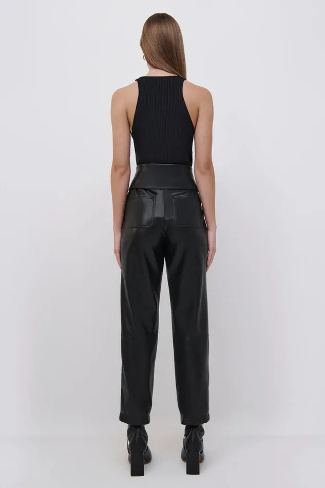 Women Signature Tessa Pant Black Jonathan Simkhai Pants and Bottoms