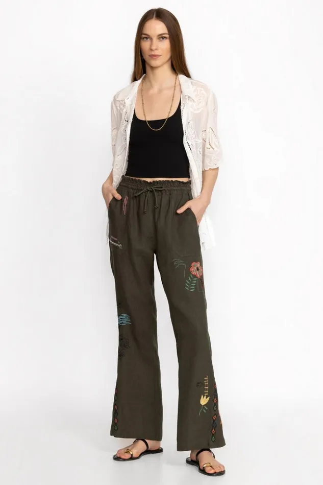 Women SIMMIE PANT Vintage Army Johnny Was Bottoms Women SIMMIE PANT Vintage Army Johnny Was Bottoms