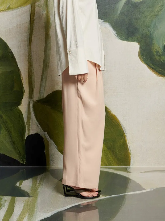 Women Sister Jane Bottoms Ghospell Brooke HighWaisted Trousers Pastel Peach